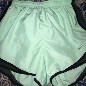 MINT GREEN dri fit shorts